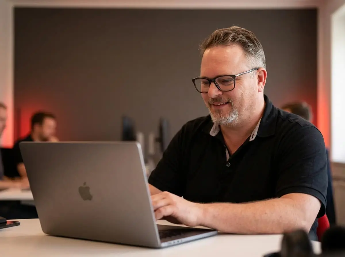 Företagsdatorer från HP klara för installation hos ett småföretag